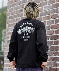 【 ムラサキスポーツ限定】LURKING CLASS ラーキングクラス メンズ 長袖 Tシャツ ロンT バックプリント スリーブロゴ ST23FTM08