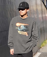 【ムラサキスポーツ限定】 SANTACRUZ サンタクルーズ ロンT フロントプリント ヴィンテージライク 502241403 メンズ 長袖 Tシャツ(P.BLK-M)