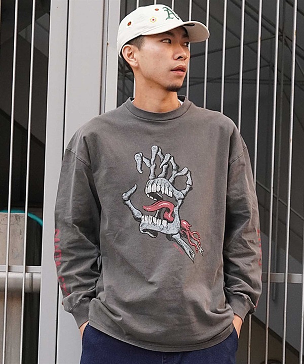 SANTACRUZ サンタクルーズ ロンT フロントプリント ヴィンテージライク 502241404 メンズ 長袖 Tシャツ ムラサキスポーツ限定