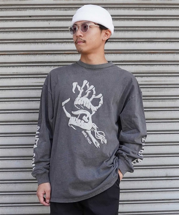 SANTACRUZ サンタクルーズ ロンT フロントプリント ヴィンテージライク 502241405 メンズ 長袖 Tシャツ ムラサキスポーツ限定