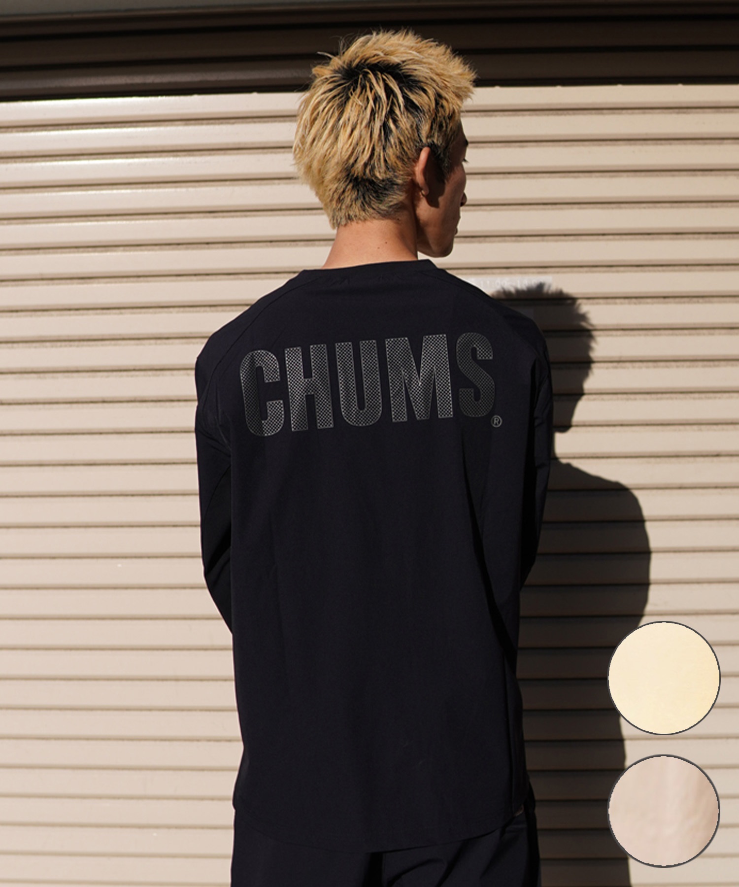 CHUMS チャムス メンズ Tシャツ 長袖 ロンT バックプリント ロゴ