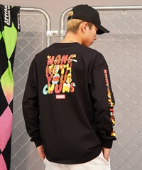 CHUMS チャムス メンズ Tシャツ 長袖 ロンT バックプリント ボックスシルエット ヘビーウェイトコットン 中厚手 CH01-2345