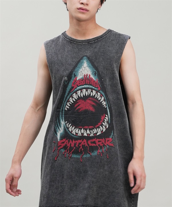 SANTACRUZ サンタクルーズ タンクトップ メンズ バックプリント ピグメント Pigment Bleach Tank Top 502242407 ムラサキスポーツ限定