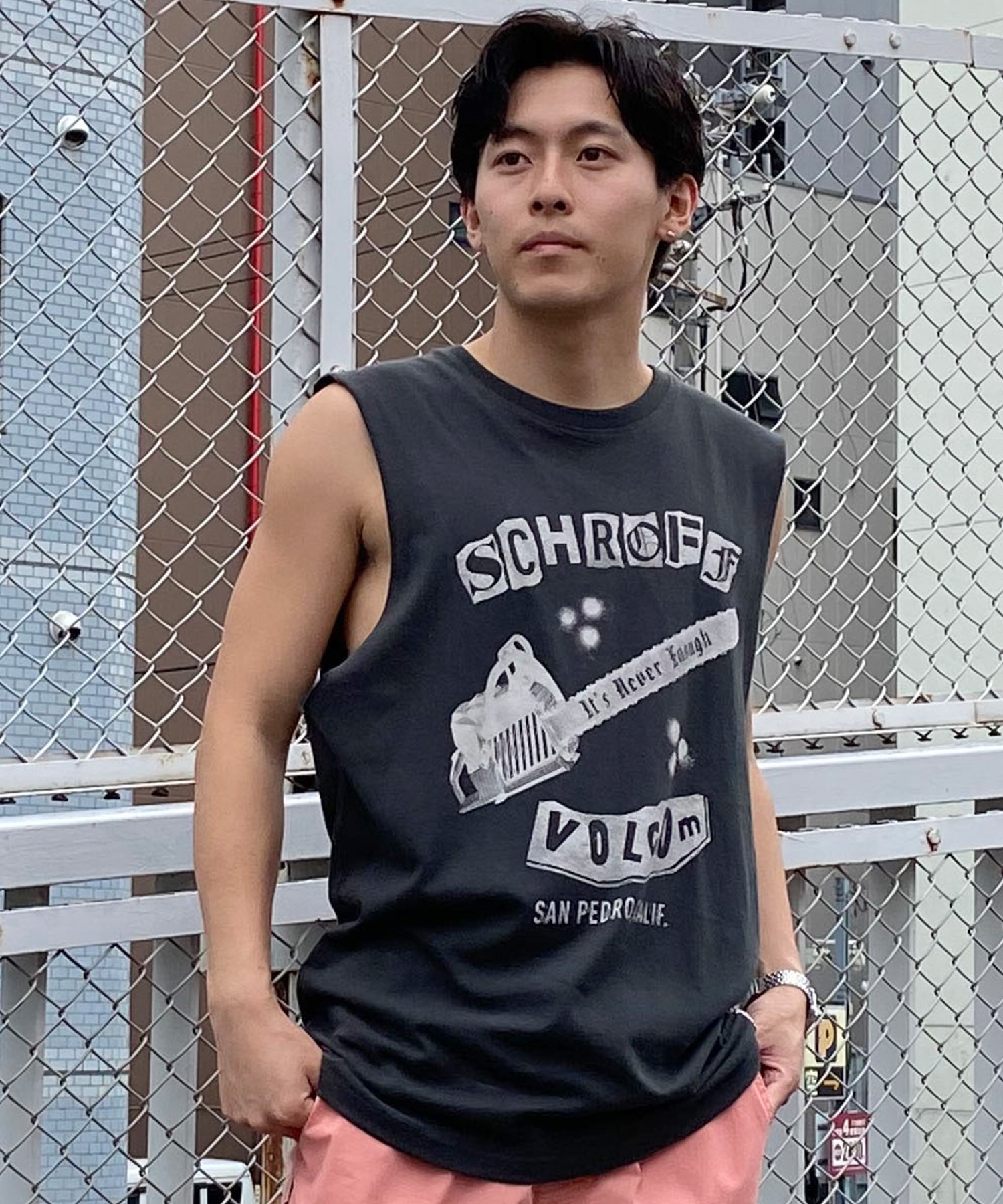 VOLCOM ボルコム メンズ タンクトップ ノースリーブ クルー