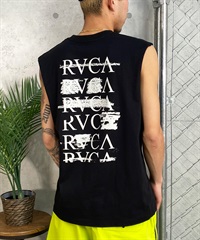 【クーポン対象】RVCA ルーカ タンクトップ カットオフ バックプリント オーバーサイズ BE04A-360(BLK-S)