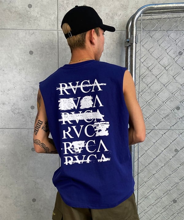 【クーポン対象】RVCA ルーカ タンクトップ カットオフ バックプリント オーバーサイズ BE04A-360