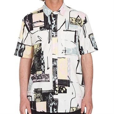 VOLCOM ボルコム VOLCOM ENTERTAINMENT LONG PLAYING WOVEN SHORT SLEEVE SHIRT A0412301 メンズ 半袖 シャツ KK1 C17