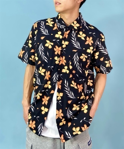 Hurley/ハーレー 柄シャツ 総柄レーヨンシャツ/カジュアルシャツ