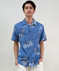 QUIKSILVER クイックシルバー メンズ 半袖 シャツ アロハシャツ 総柄 胸ポケット AQYWT03312