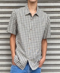 QUIKSILVER クイックシルバー メンズ 半袖 シャツ チェック柄 総