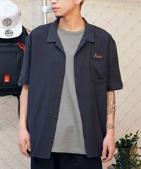 RVCA ルーカ メンズ ボウリング 半袖 シャツ シンプル カジュアル BE041-129