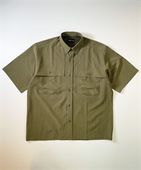 DEAR LAUREL ディアローレル メンズ ユーティリティーフラップシャツ 半袖 格子柄 Utility flap shirts D24S2401