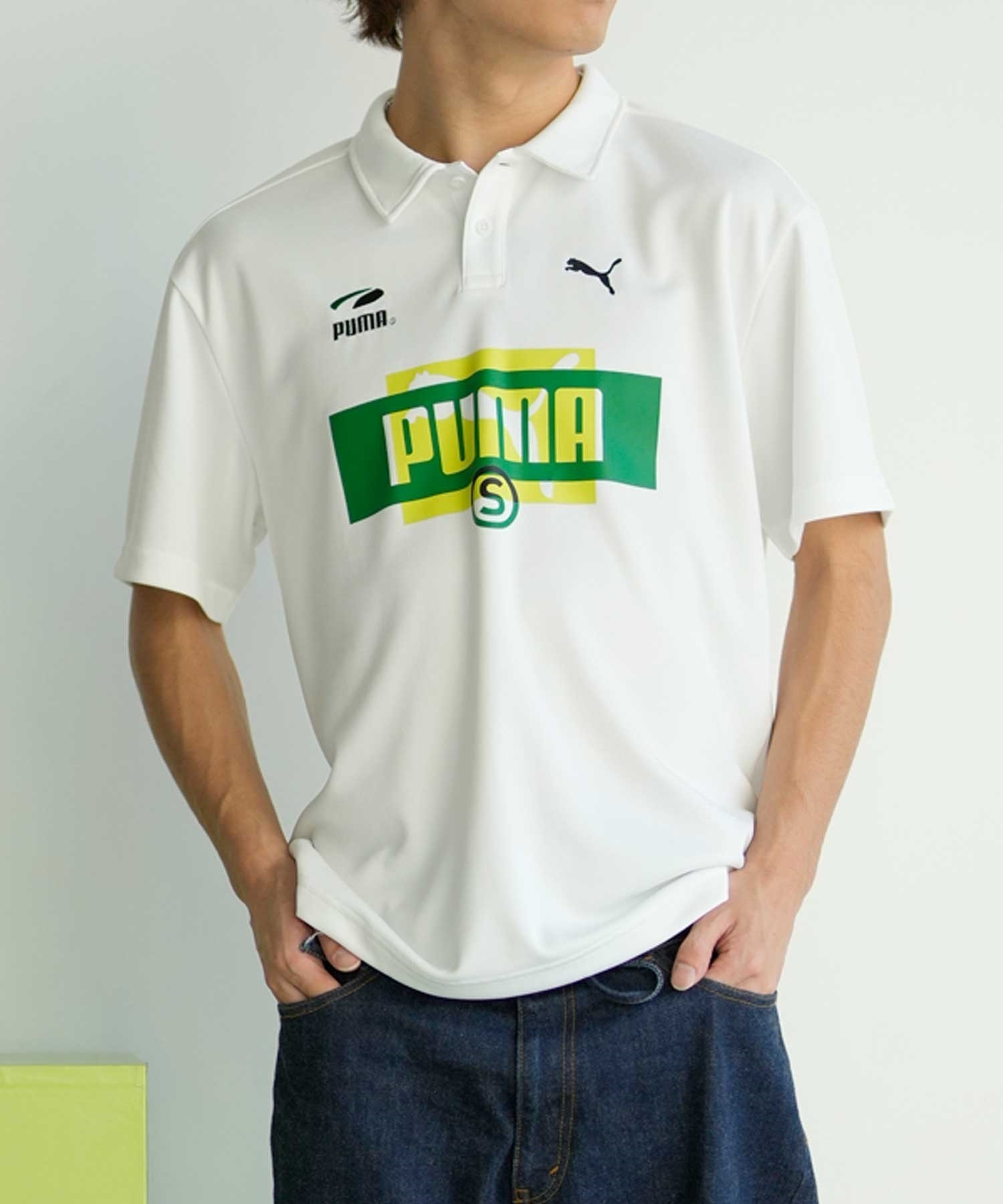 【マトメガイ対象】PUMA プーマ スケートボーディング スケートボード メンズ 半袖 ロシャツ 625694(02-M)