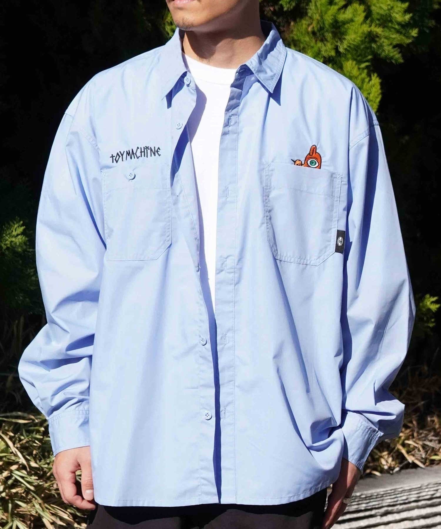 TOY MACHINE トイマシーン MTMPSH4 メンズ ワークシャツ ビック