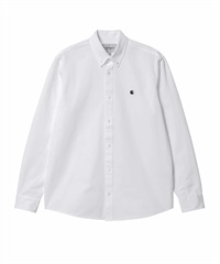 Carhartt WIP カーハート ダブリュー アイピー L S MADISON SHIRT メンズ 長袖シャツ I023339 WTBK(WT/BK-M)