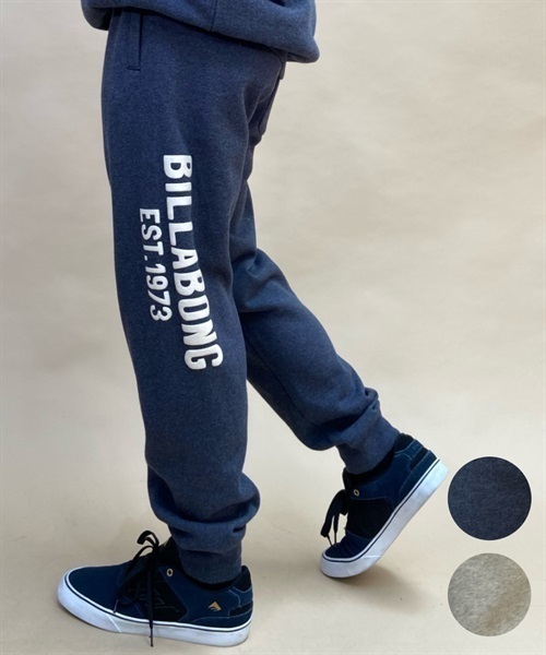 BILLABONG/ビラボン ロングパンツ スウェット ジョガー TC裏起毛 LOGO SET UP セットアップ対応 BD012-021(GRH-M)