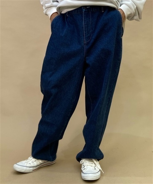 RVCA/ルーカ ロングパンツ デニム ジーンズ ワイドシルエット 24/7 BD042-736