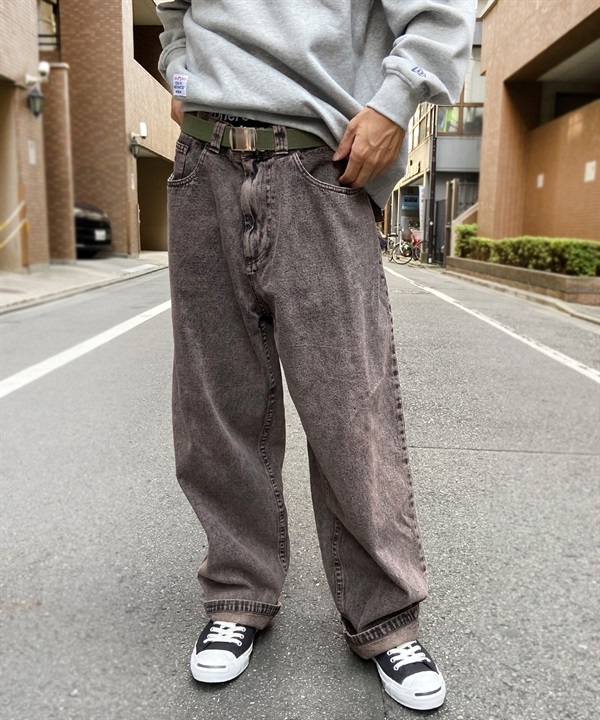 【マトメガイ対象】【ムラサキスポーツ限定】SANTACRUZ/サンタクルーズ Big Mouth Pigment Jeans メンズ ロングパンツ 502233501