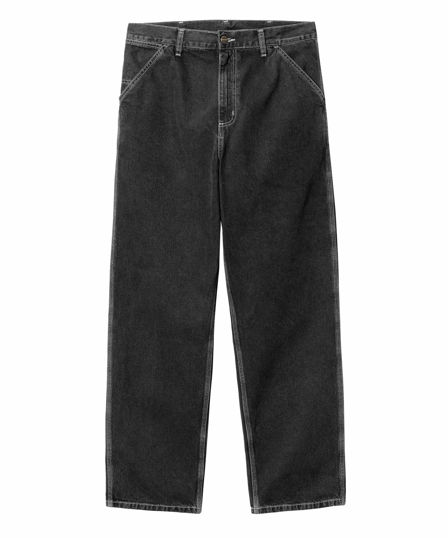 Carhartt WIP/カーハートダブリューアイピー メンズ デニムパンツ ストレート リラックスシルエット I022947(BLACK-28.0inch)