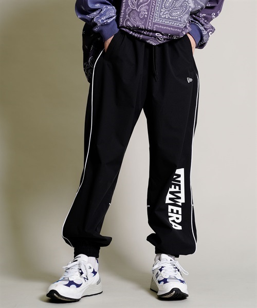 NEW ERA ニューエラ PIPING TRACK PANTS トラックパンツ 13697268 メンズ ロングパンツ ムラサキスポーツ限定 KK1 C9(BLK-M)