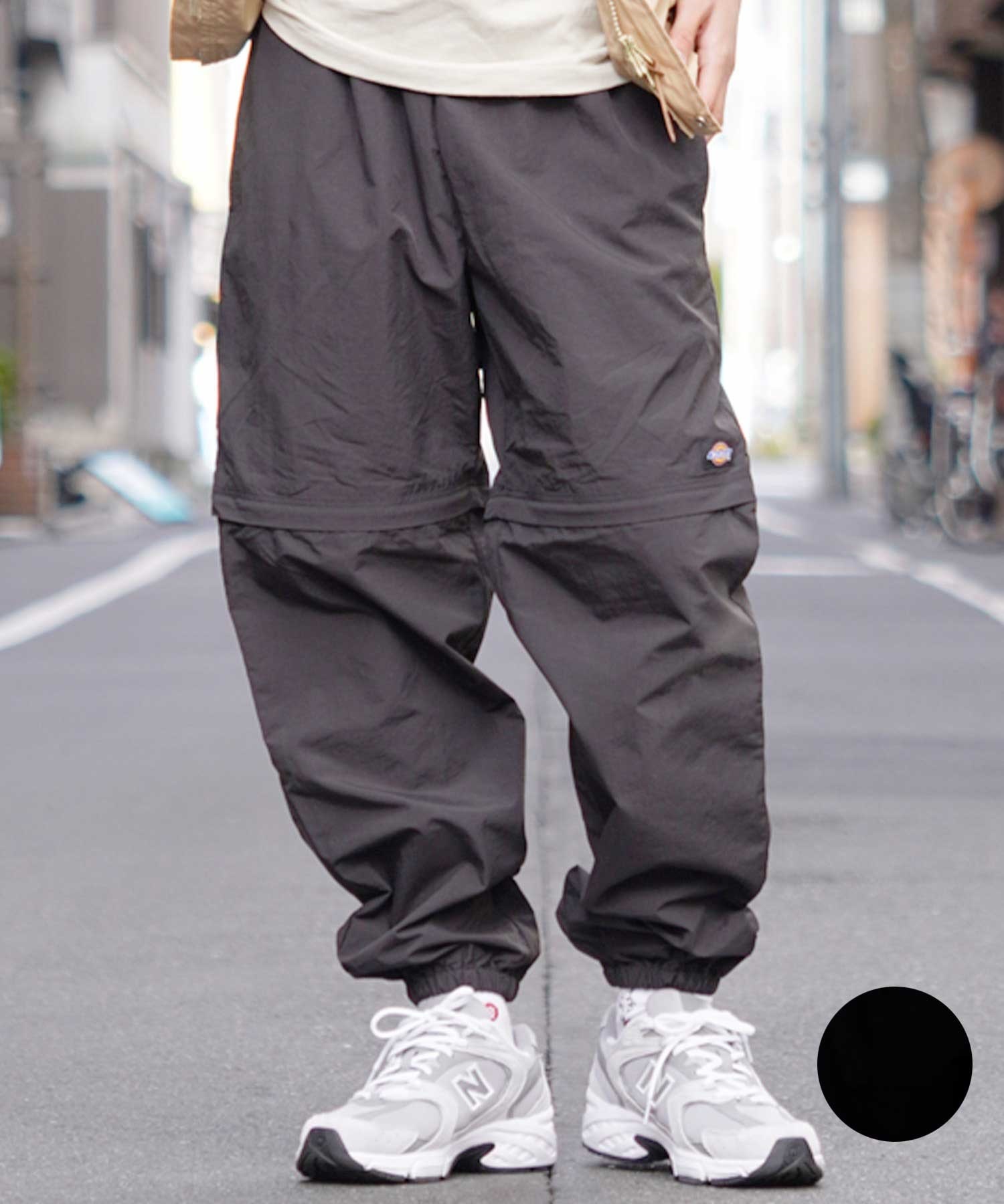 Dickies ディッキーズ 80488900 メンズ ナイロン ロング パンツ ショーツ コンバーチブル仕様 ムラサキスポーツ限定(80BK-S)