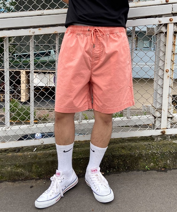 【クーポン対象】QUIKSILVER クイックシルバー メンズ ショートパンツ カラーパンツ ハーフパンツ ワンポイント ロゴ AQYWS03234