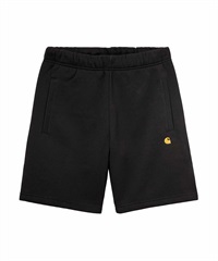 Carhartt WIP カーハートダブリューアイピー CHASE SWEAT SHORT メンズ ショートパンツ スウェット I033669(BLACK-M)