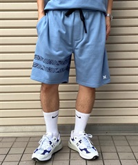 【マトメガイ対象】Hurley ハーレー メンズ ショートパンツ ショーツ ハーフパンツ スウェット トライバル柄 ライン セットアップ対応 MWS2411015