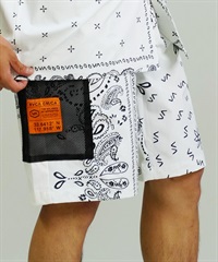 RVCA ルーカ メンズ ショーツ ペイズリー バンダナ 総柄 セットアップ対応 BE04A-P16 ムラサキスポーツ限定(WHT-S)