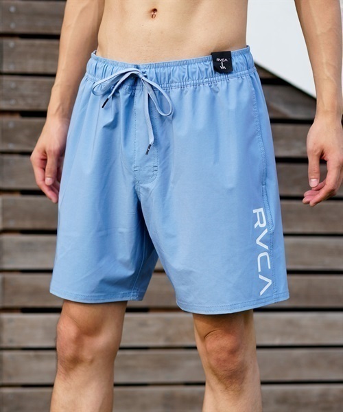 RVCA ルーカ BD041-524 メンズ ユーティリティ 水陸両用 ブランドロゴ サイドポケット ボードショーツ 水着 KX1 D6(BL-S)