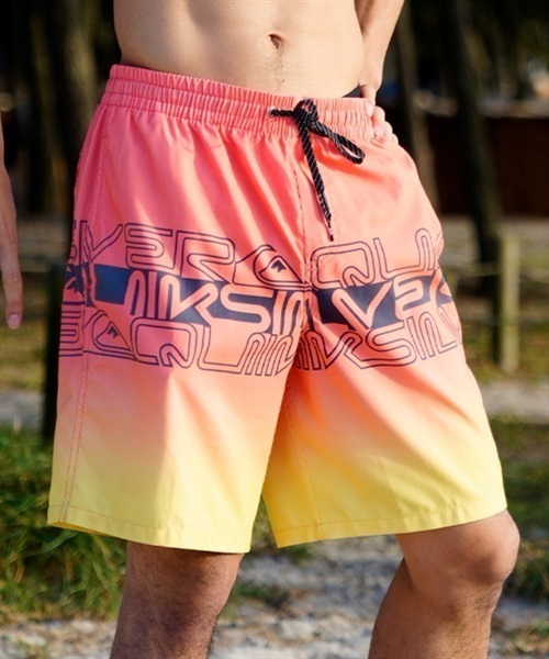 QUIKSILVER クイックシルバー EQYJV04006 メンズ トランクス 水着 ボードショーツ ブランドロゴ ゴムウエスト ストレッチ KX1  D15｜ムラサキスポーツオンラインショップ 通販