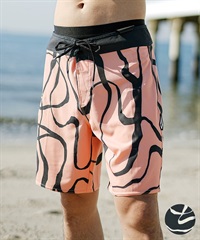 VOLCOM ボルコム メンズ 水着 ボードショーツ トランクス 海パン 総柄 A0812401(BLK-28.0inch)