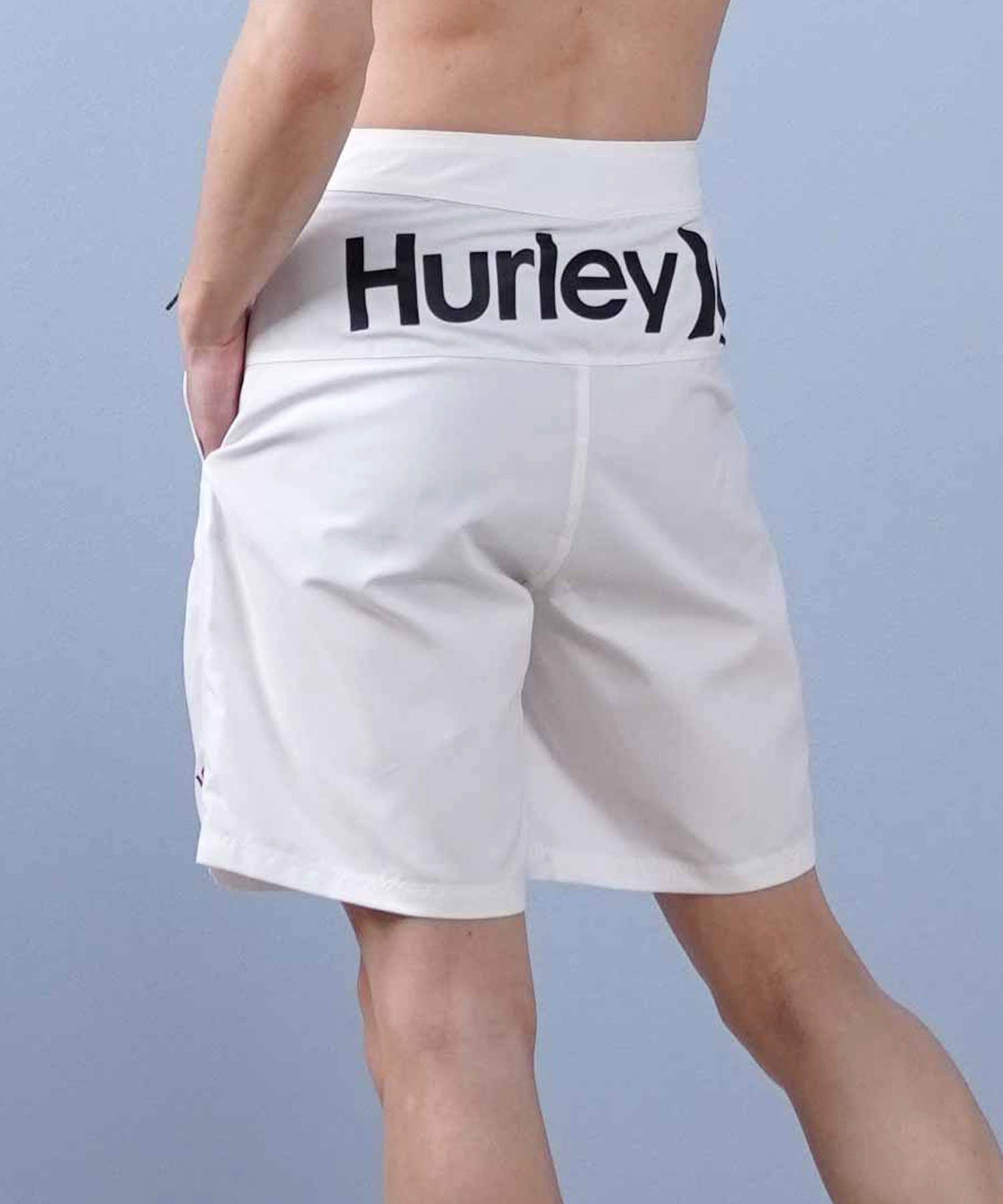 Hurley ハーレー 水着 海パン トランクス サーフパンツ メンズ ボードショーツ ロゴ 速乾 19インチ MBS0012190(WHT-28.0inch)