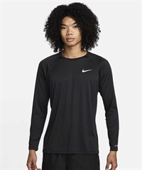 NIKE ナイキ Essential メンズ 長袖 Tシャツ ラッシュガード ユーティリティ 水陸両用 ワンポイント ロングスリーブ ハイドロガード NESSA587