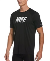 NIKE ナイキ NESSC690-121 メンズ ラッシュガード 半袖 UVケア 水陸両用 ユーティリティ ラッシュTシャツ 吸水速乾 KK1 D23(BKWT-S)