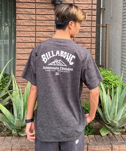 BILLABONG ビラボン BD011-856 メンズ ラッシュガード 半袖 UVカット 水陸両用 ユーティリティ ラッシュTシャツ 吸水速乾 KX1 D23(BKWT-M)