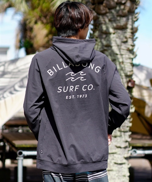 BILLABONG ビラボン BD011-860 メンズ ラッシュガード プルオーバーパーカー 長袖 UVカット 水陸両用 ユーティリティ 吸水速乾 KX1 D23(GRWT-M)