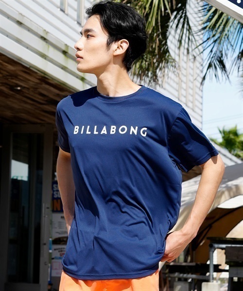 【クーポン対象】BILLABONG ビラボン BD011-862 メンズ ラッシュガード 半袖 UVカット 速乾 水陸両用 ユーティリティ ラッシュT KX1 E5(NVWT-M)