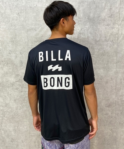 【クーポン対象】BILLABONG ビラボン BD011-863 メンズ ラッシュガード 半袖 UVカット 速乾 水陸両用 ユーティリティ ラッシュT KX1 E5(BKWT-M)