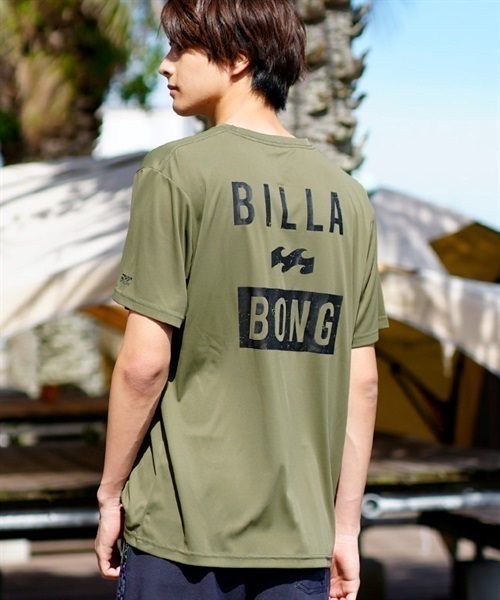 【クーポン対象】BILLABONG ビラボン BD011-863 メンズ ラッシュガード 半袖 UVカット 速乾 水陸両用 ユーティリティ ラッシュT KX1 E5(GRBK-M)