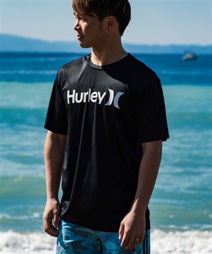 【マトメガイ対象】Hurley ハーレー MRG2310032 メンズ ラッシュガード 半袖 UVカット 水陸両用 ユーティリティ ラッシュTシャツ 吸水速乾 KX1 D23