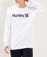 Hurley ハーレー メンズ ラッシュガード 長袖 UVカット 水陸両用 ユーティリティ ラッシュTシャツ 吸水速乾  MRG2310033(BK-S)