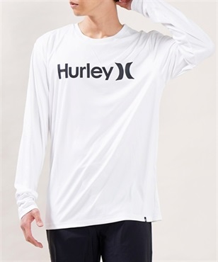Hurley ハーレー メンズ ラッシュガード 長袖 UVカット 水陸両用 ユーティリティ ラッシュTシャツ 吸水速乾  MRG2310033