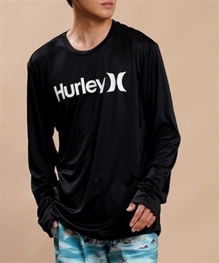 【マトメガイ対象】Hurley ハーレー MRG2310033 メンズ ラッシュガード 長袖 UVカット 水陸両用 ユーティリティ ラッシュTシャツ 吸水速乾 KX1 D23