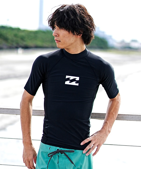 BILLABONG ビラボン HI NECK SS メンズ ラッシュガード Tシャツ 半袖 ハイネック UVカット BE011-850