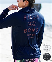 【クーポン対象】BILLABONG ビラボン メンズ 長袖 ラッシュガード ジップアップ パーカー UVカット BE011-855(WHT-S)