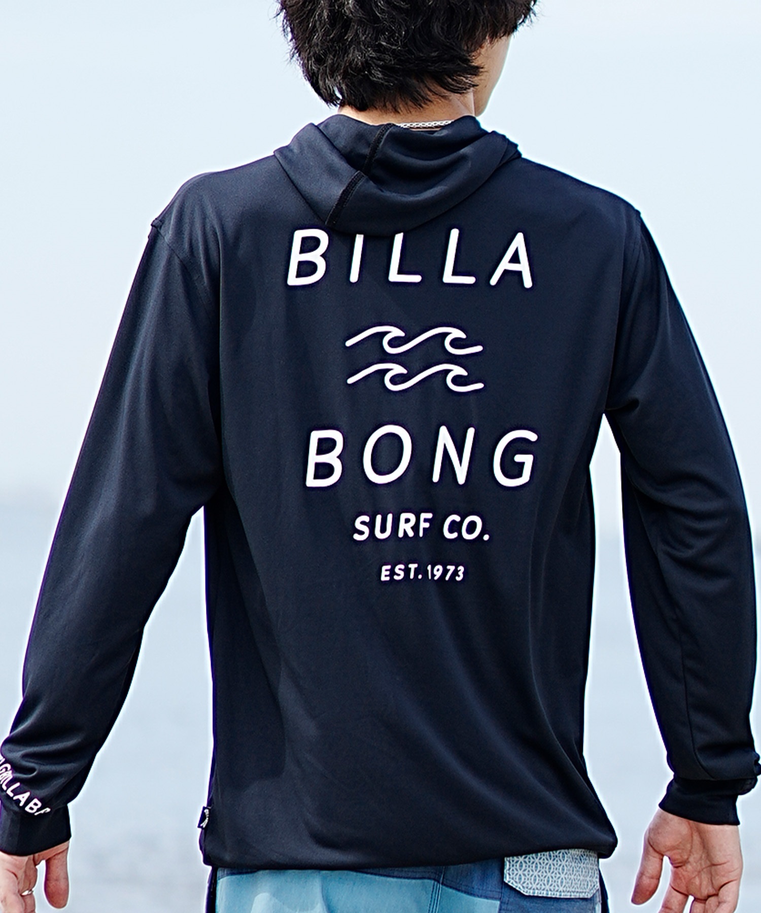 【クーポン対象】BILLABONG ビラボン メンズ 長袖 ラッシュガード ジップアップ パーカー UVカット BE011-855(BLK-S)