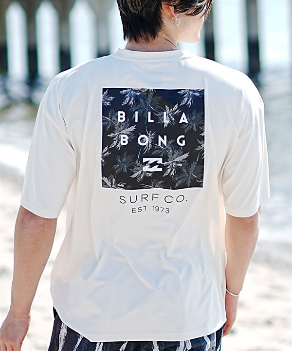 BILLABONG ビラボン メンズ 半袖 ラッシュガード Tシャツ バックプリント ユーティリティ 水陸両用 UVカット BE011-867