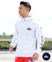 【マトメガイ対象】QUIKSILVER クイックシルバー メンズ ラッシュガード ジップアップ パーカー 長袖 水着 UVカット FRONT OMNI ZIP HOODIE QLY241032