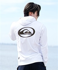 QUIKSILVER クイックシルバー メンズ ラッシュガード ジップアップ パーカー 長袖 ハイネック 水着 UVカット SATURN ZIP HOODIE QLY241033